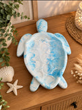 Plateau Tortue – Vide-poche en jesmonite blanc